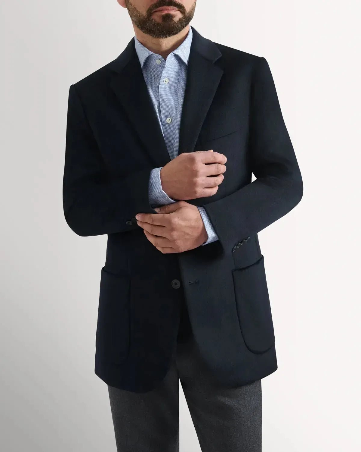 Richard James Cashmere Mix JKT Navy | Preamato Luxury