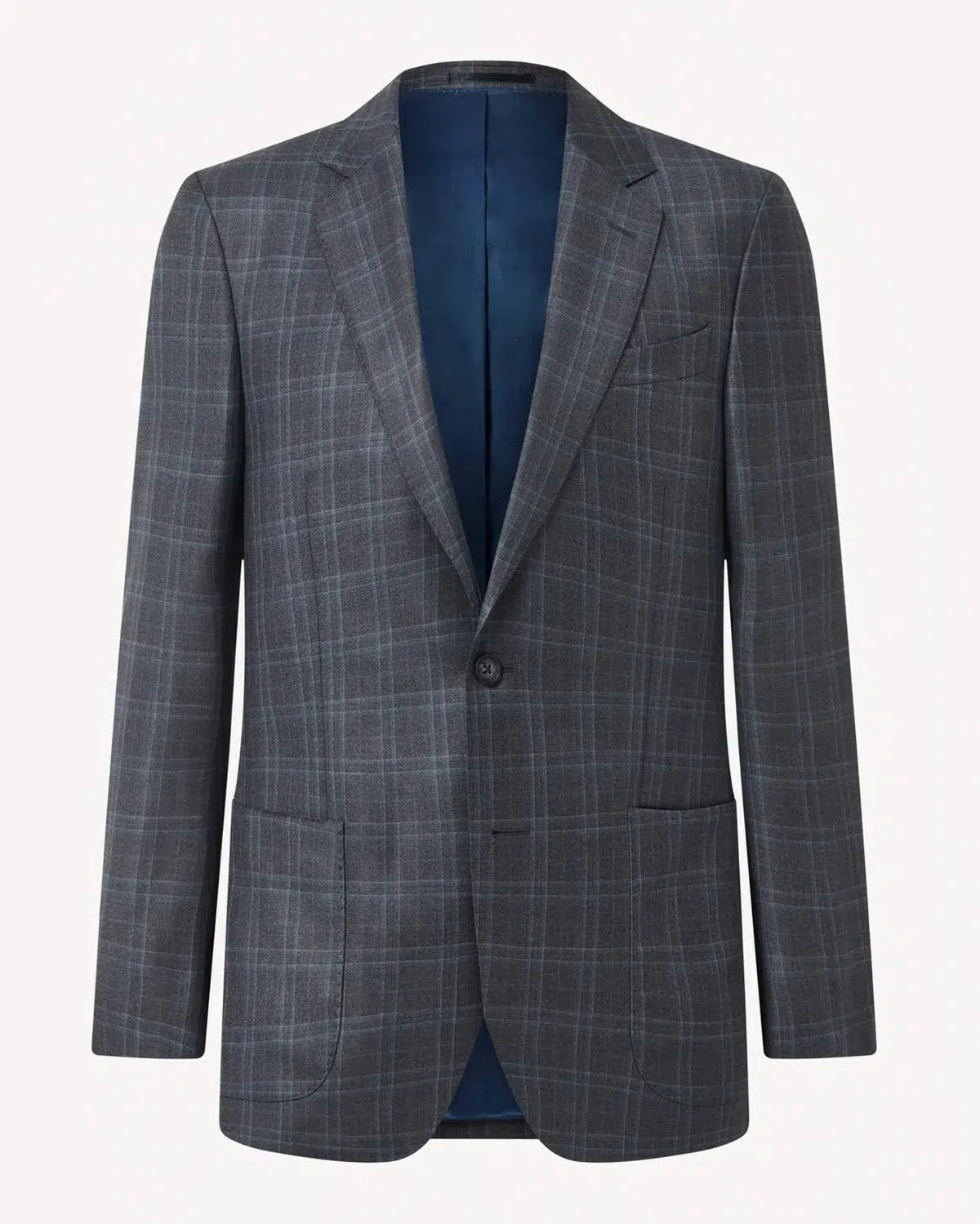Richard James Check Jacket Charcoal | Preamato Luxury