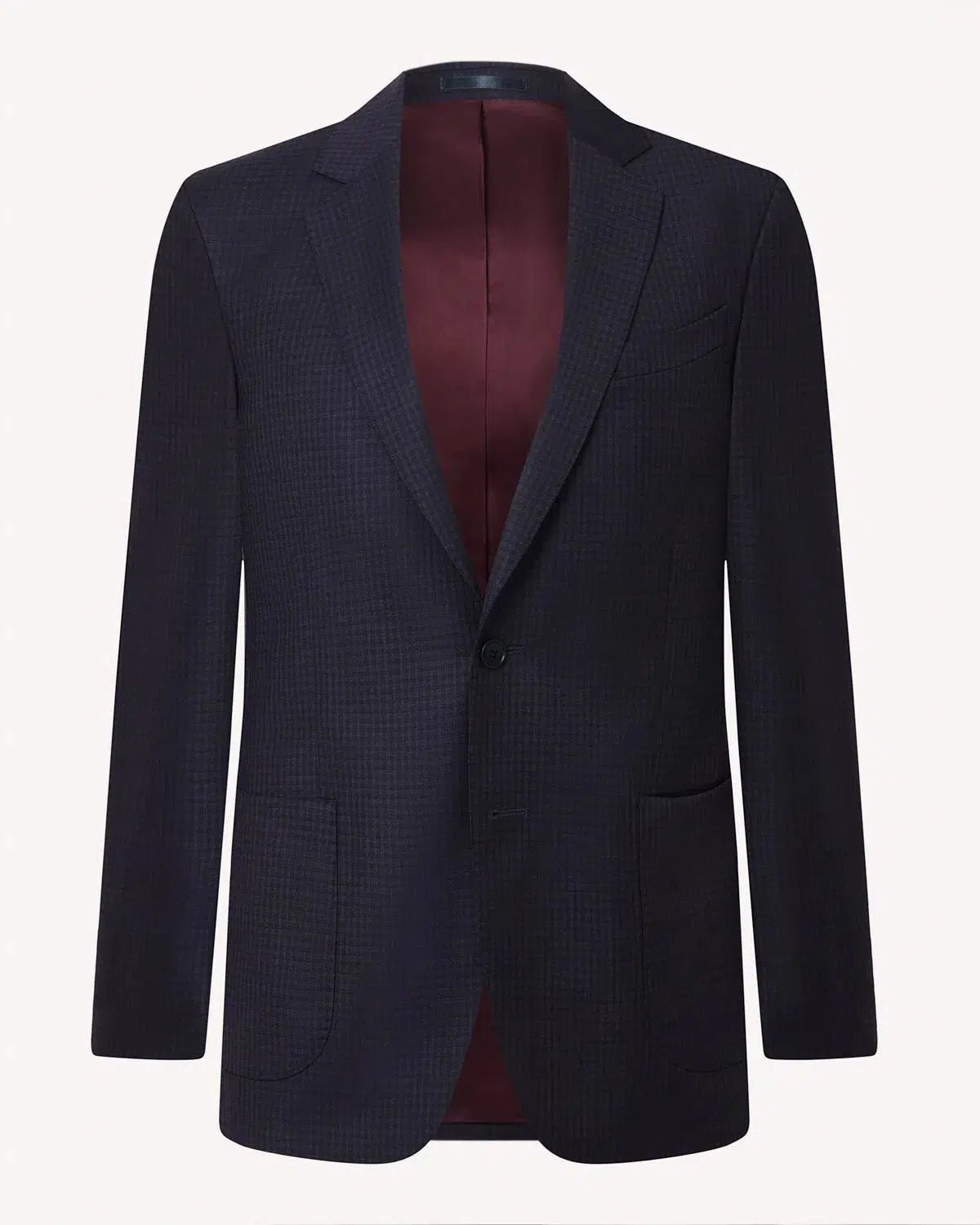 Richard James Club Check Jacket Navy Blue | Preamato Luxury