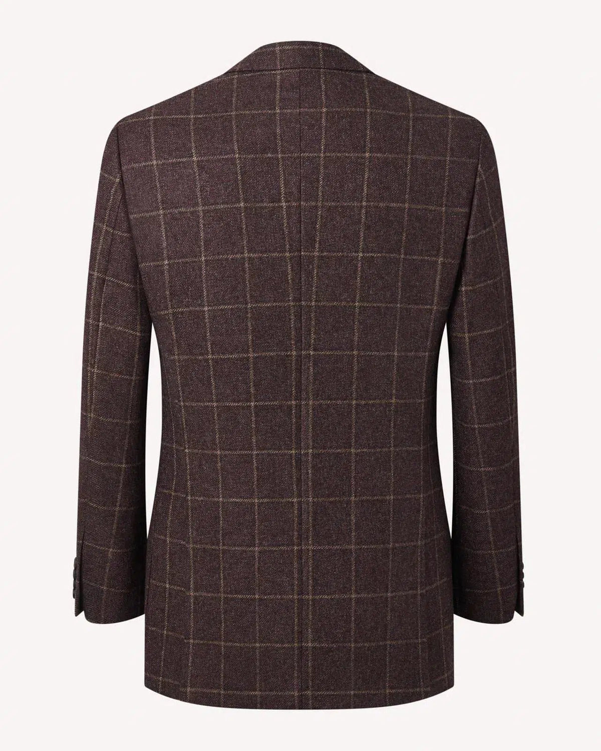 Richard James Large Window Check Tweed Jacket Brown/Camel | Preamato Luxury