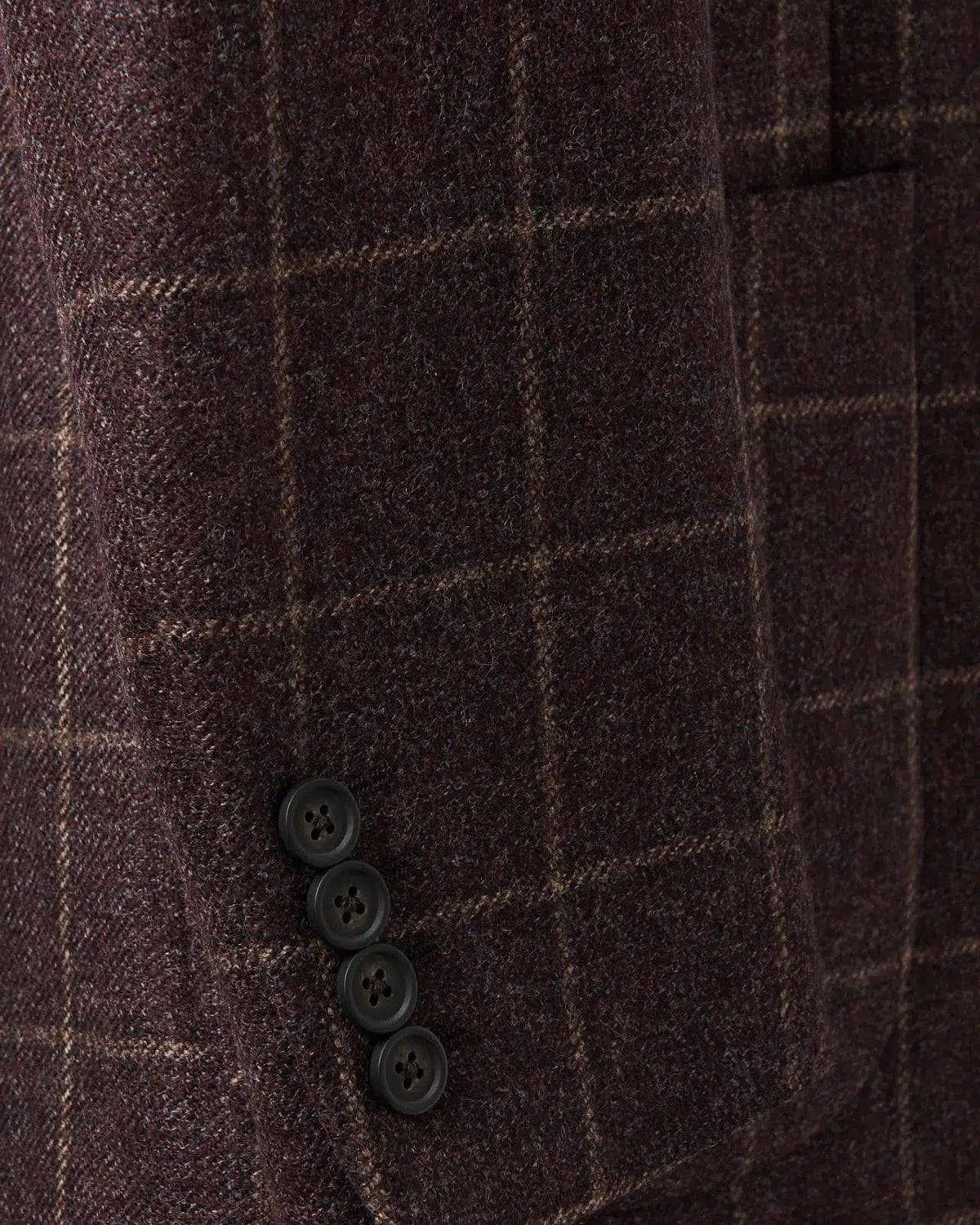 Richard James Large Window Check Tweed Jacket Brown/Camel | Preamato Luxury