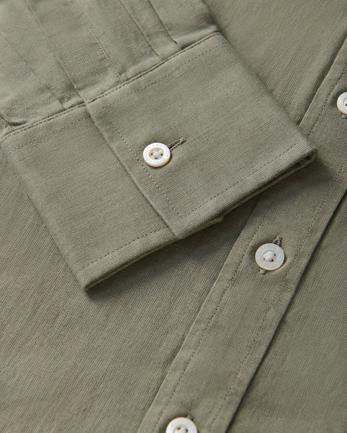 Richard James London Classic Linen Blend Shirt Taupe | Preamato Luxury