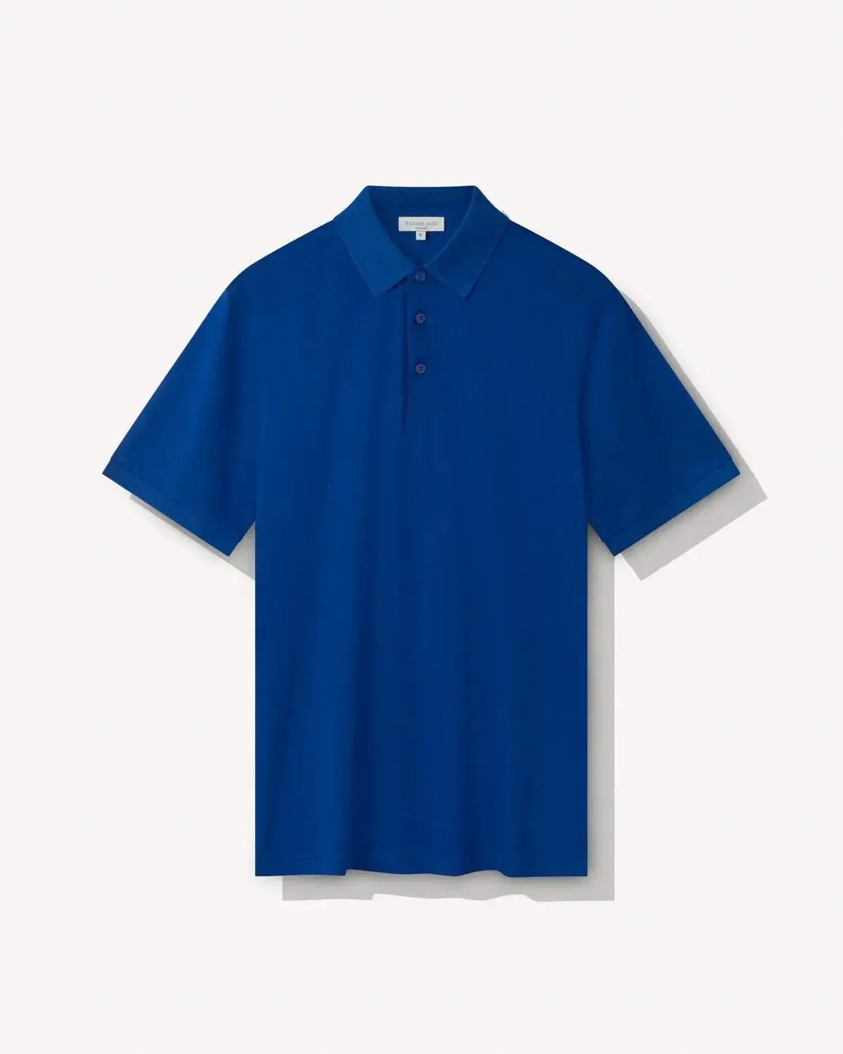 Richard James Mercerised Cotton Polo Shirt Air Force Blue | Preamato Luxury
