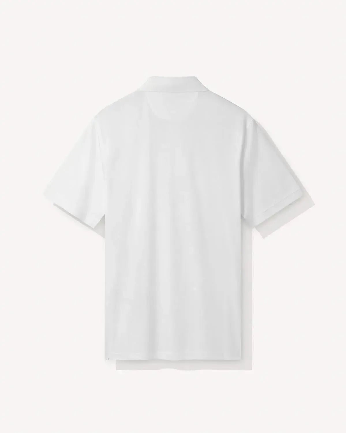 Richard James Mercerised Cotton Polo Shirt White | Preamato Luxury