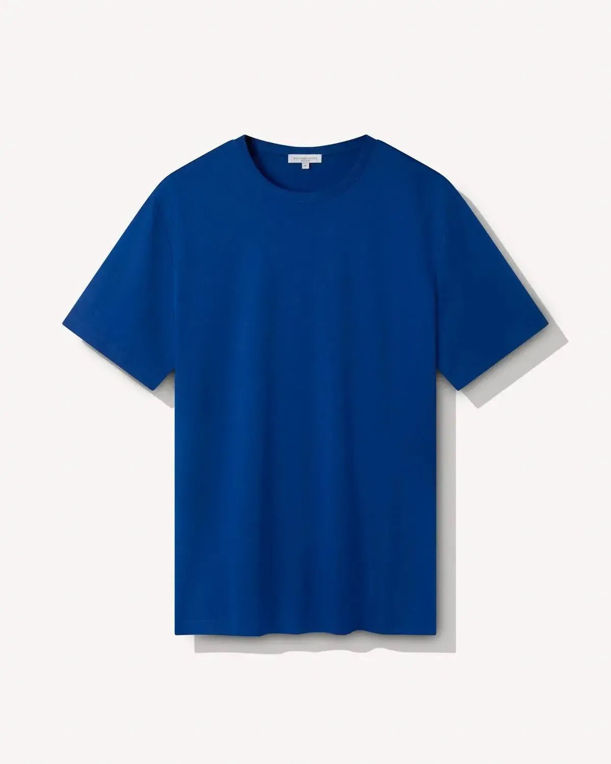 Richard James Mercerised Cotton T-Shirt Air Force Blue | Preamato Luxury
