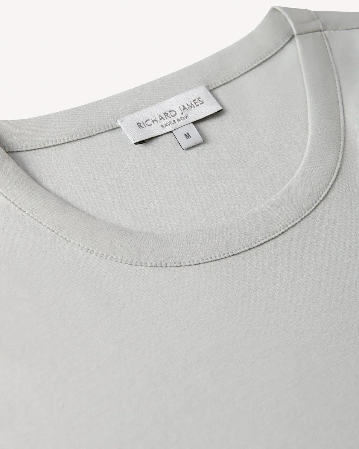 Richard James Mercerised Cotton T-Shirt Dove Grey | Preamato Luxury
