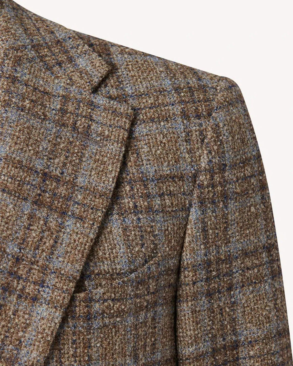 Richard James Overcheck Tweed Single Breasted Jacket Olive/Blues | Preamato Luxury