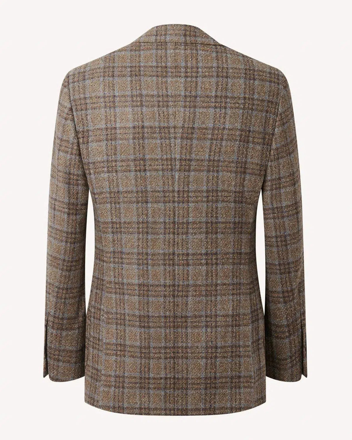 Richard James Overcheck Tweed Single Breasted Jacket Olive/Blues | Preamato Luxury