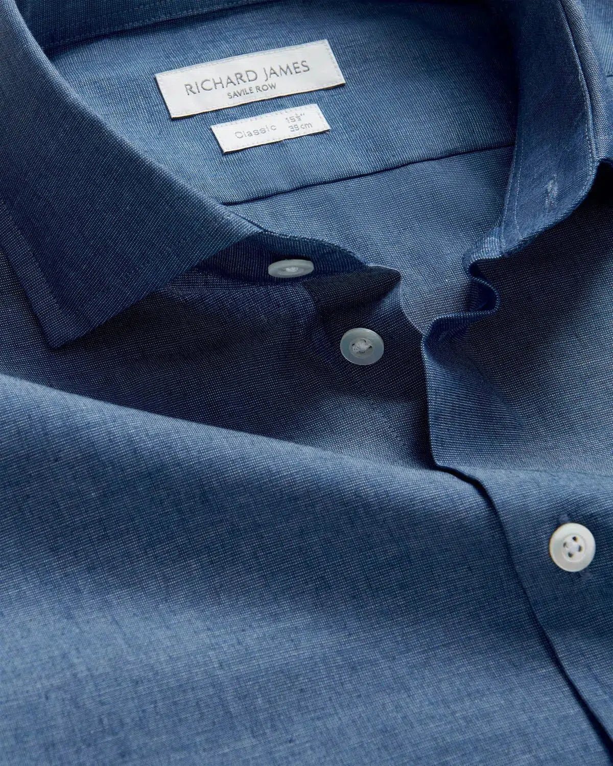 Richard James Poplin Shirt Blue | Preamato Luxury
