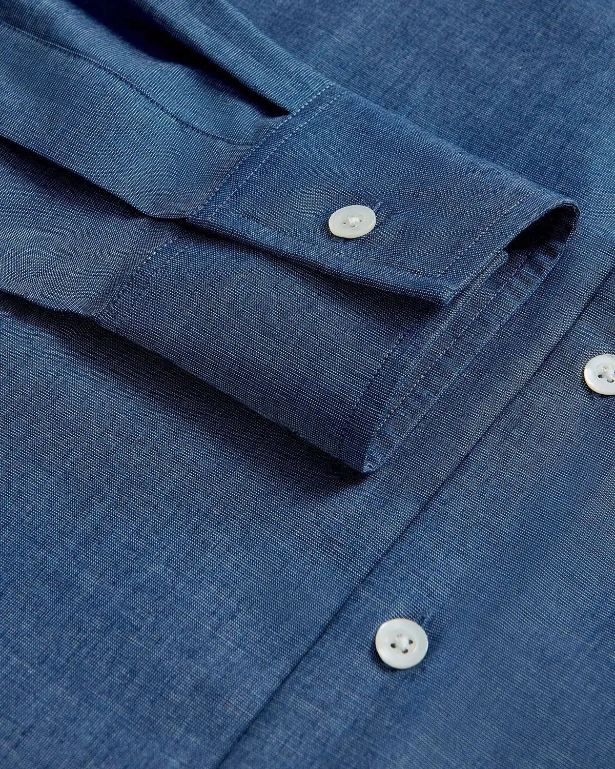 Richard James Poplin Shirt Blue | Preamato Luxury