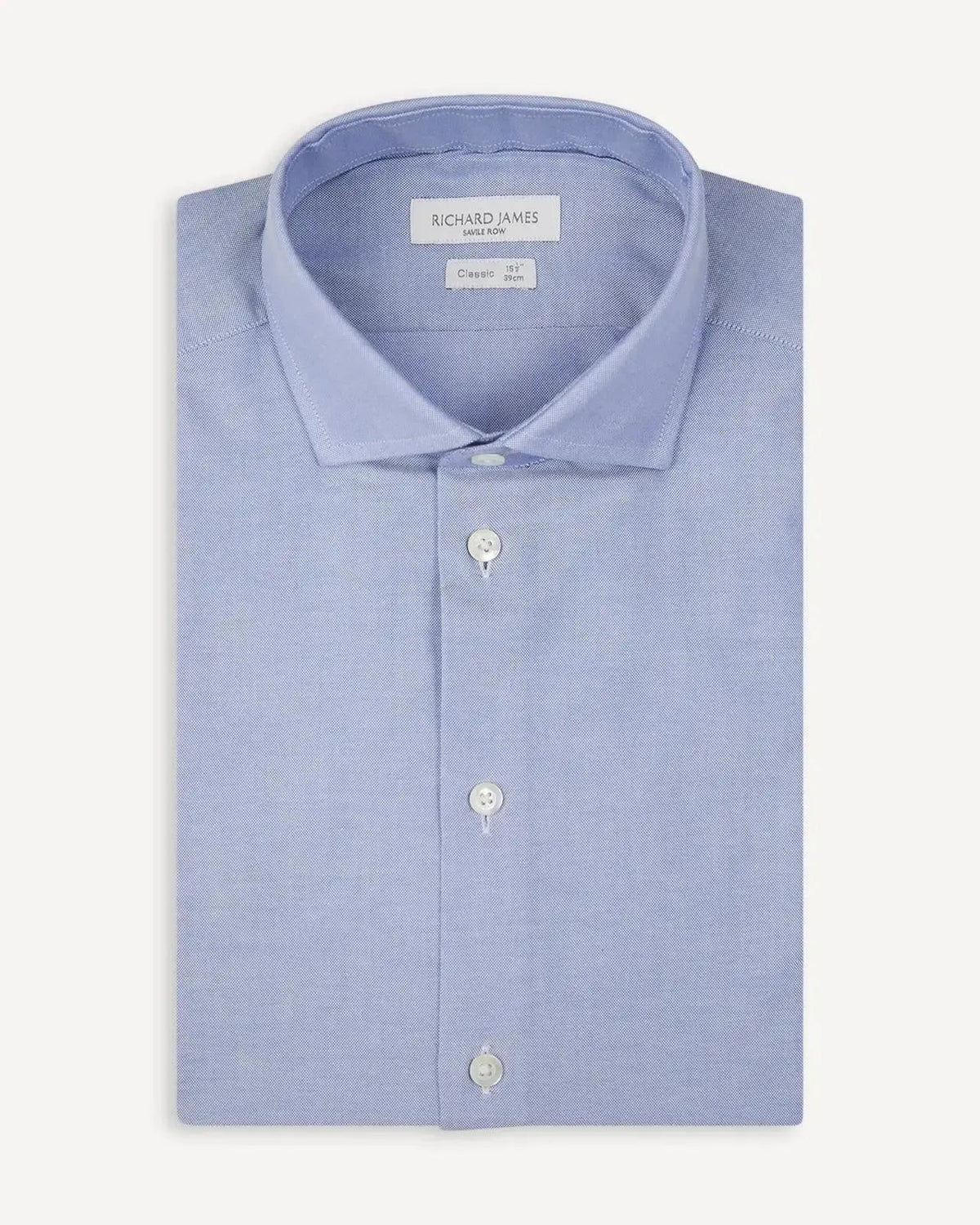 Richard James Tailored Fit Oxford Shirt Sky Blue | Preamato Luxury