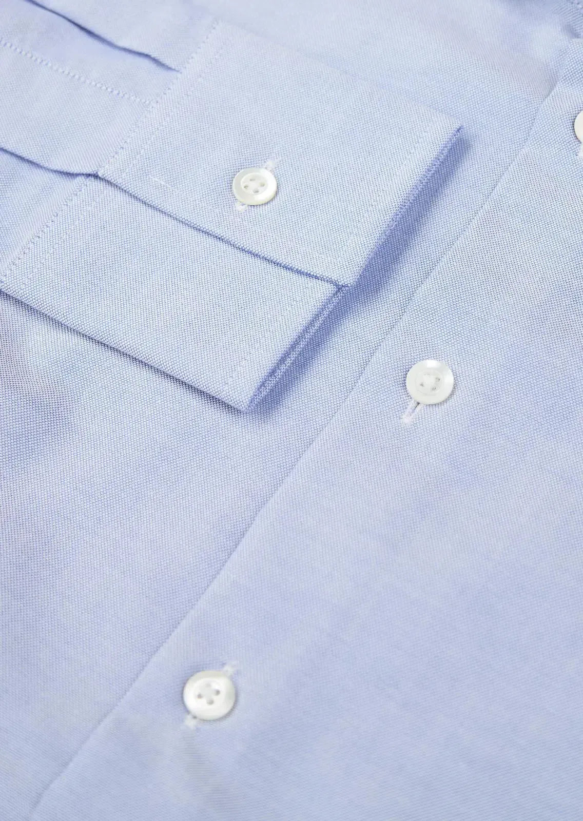 Richard James Tailored Fit Oxford Shirt Sky Blue | Preamato Luxury