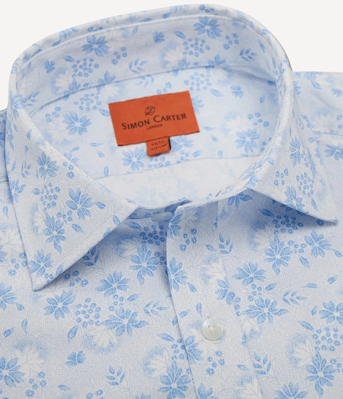 Simon Carter Regular Collar Tailored Shirt Blue | Preamato Luxury