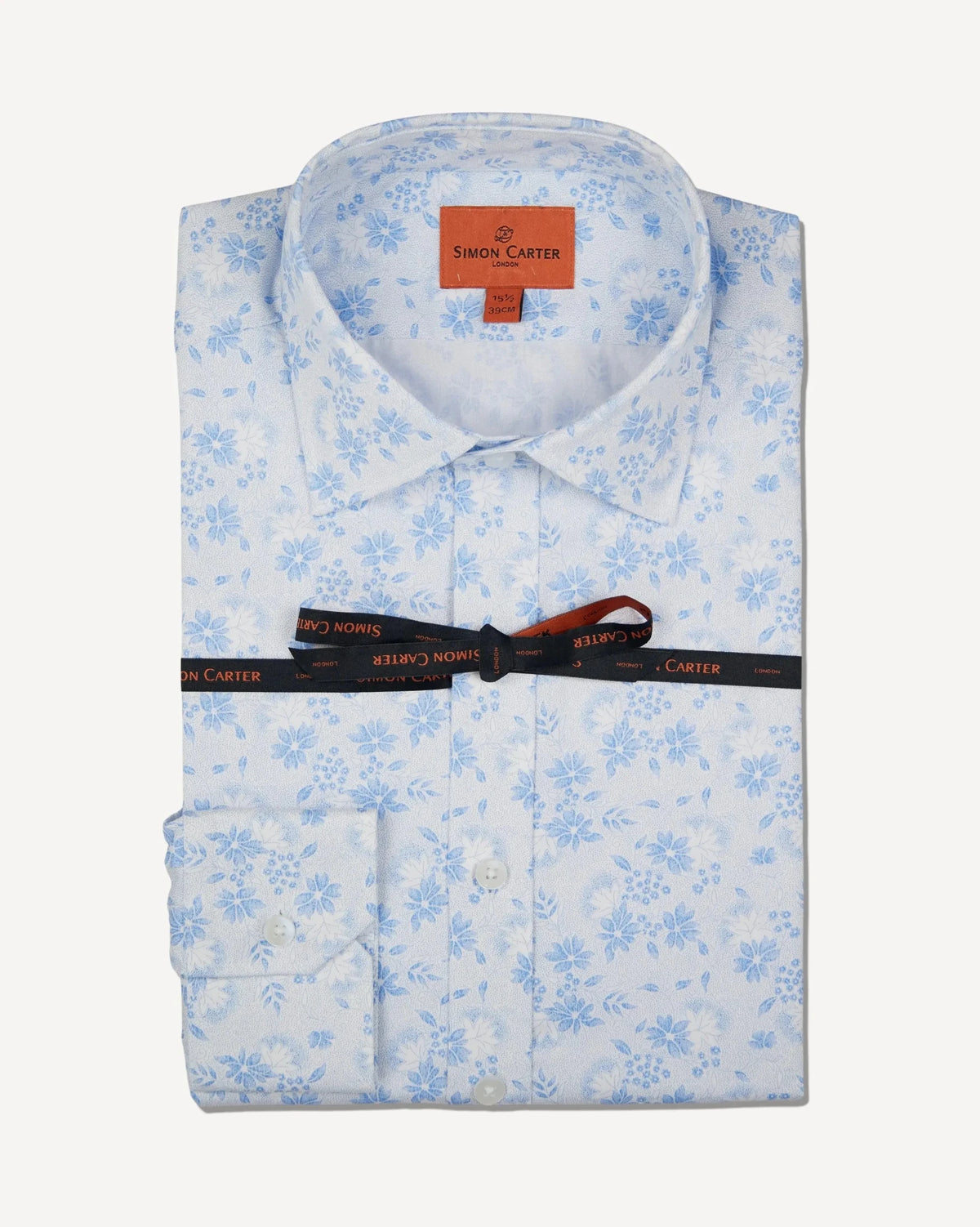 Simon Carter Regular Collar Tailored Shirt Blue | Preamato Luxury