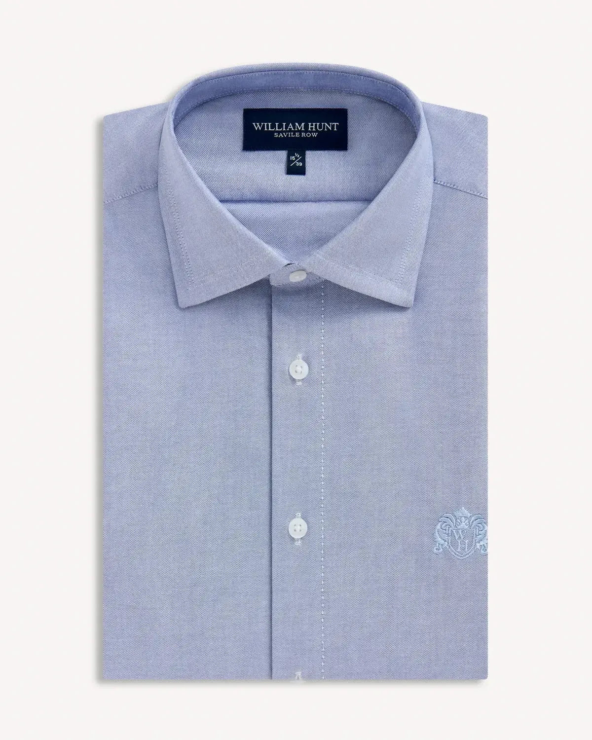 William Hunt Oxford Cotton Shirt Sky | Preamato Luxury
